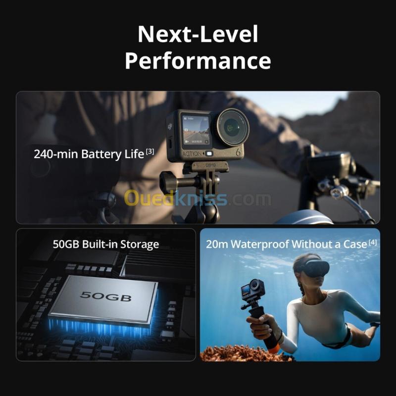 Caméra Action DJI OSMO ACTION 6 STANDARD COMBO 6