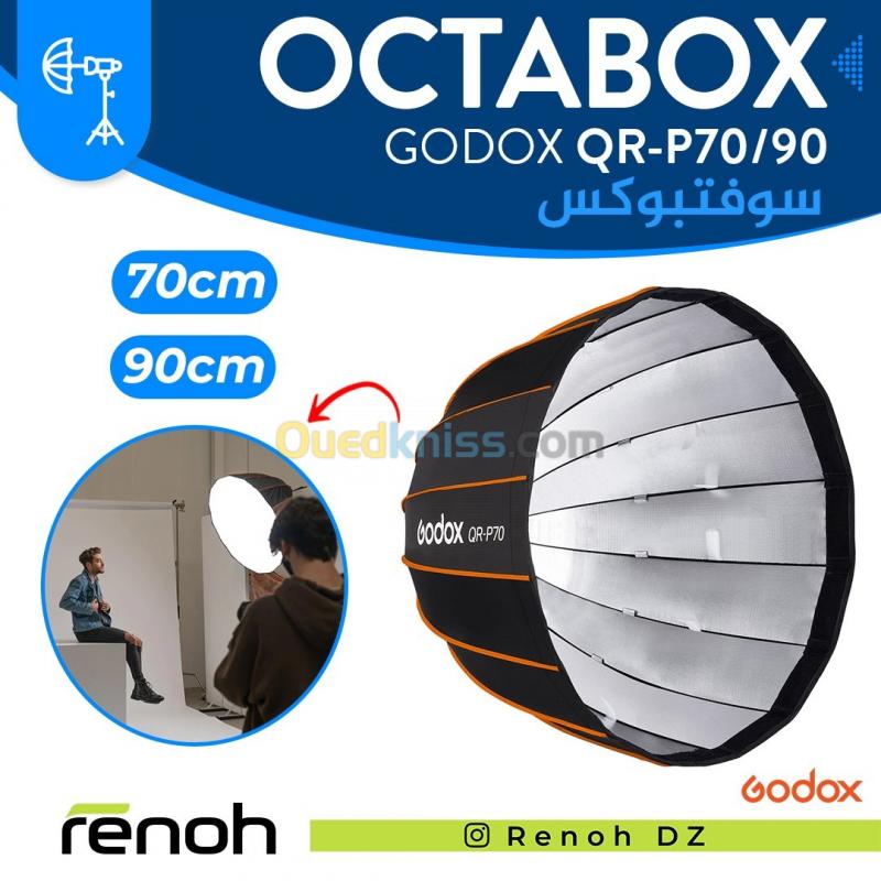  GODOX OCTABOX QR-P70/P90 pour studio