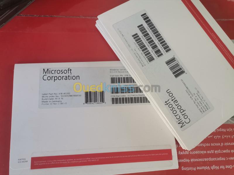 Licence Microsoft Windows Server Standard 2016 Coffret - Alger Algeria