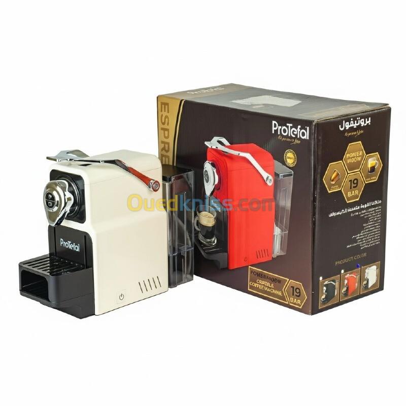 Protefal Machine à café Capsul Blanc 1400W EM-101C