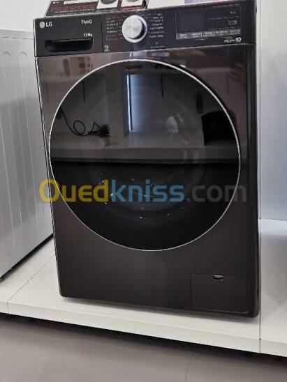 Promotion machine à laver LG 13kg turbowash lavage et séchage gris foncé