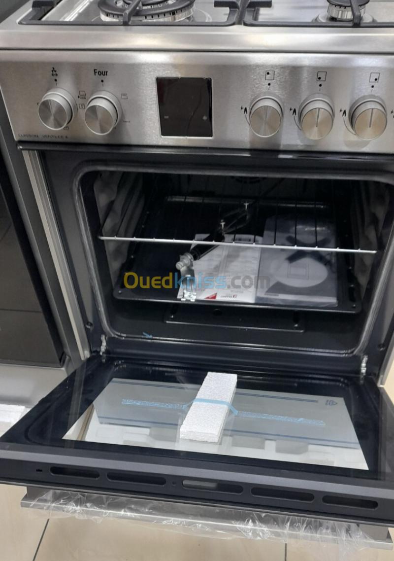 Promotion cuisinière brandt 4 feux inox ventilé gaz electrique wok tabona  2