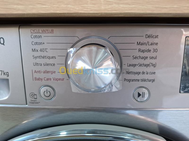 Promotion machine à laver LG 11kg lavage et séchage gris clair 2