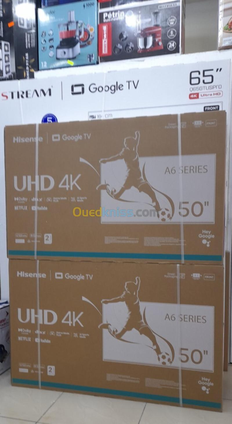 Promotion téléviseur hisense 50 pouces Google tv smart 4k