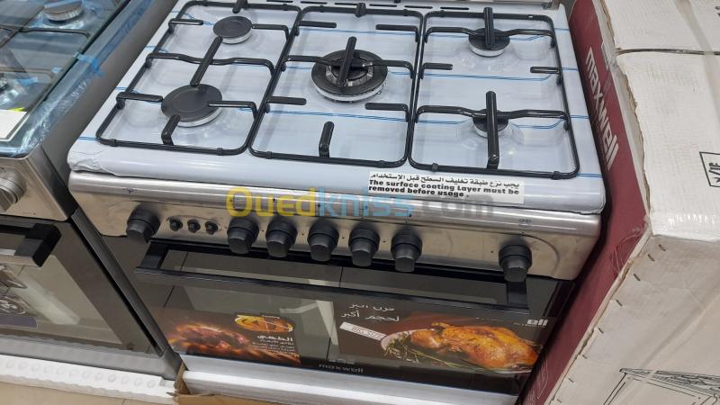 Promotion cuisinière maxwell 5 feux inox ventilé catalyseur tabouna 2