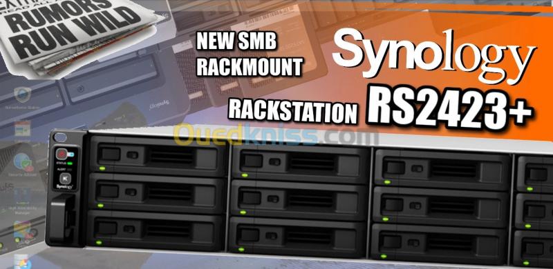 Serveur NAS 12 baies Synology RackStation RS2423RP+ (RS2423RPPLUS