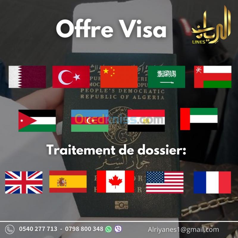  Offre Visa et Traitement de dossiers 