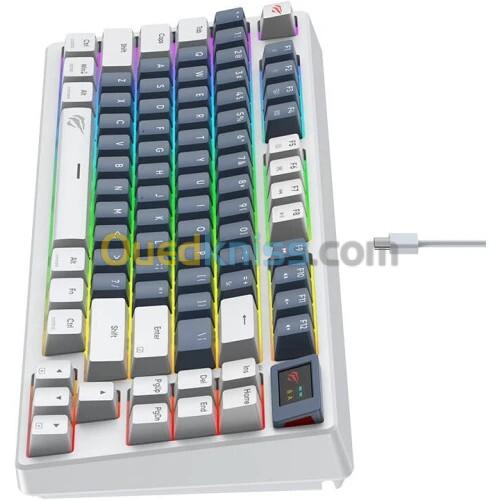 CLAVIER HAVIT MECANIQUE KB884L RED SWITCH SCREEN 2
