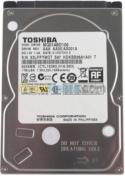 DISQUE DUR HDD 1To 2.5 POUR PC PORTABLE - Béjaïa Algeria