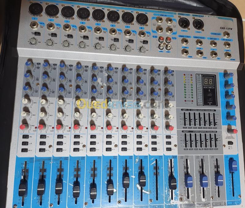  Table de mixage amplifier 12 pistes mad12pw