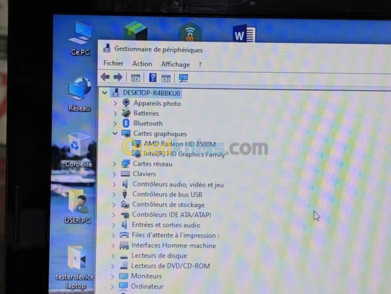 LENOVO G50-80 / I5 4EME / 8G / 256 SSD /15.6 DOUBLE CARTE GRAPHIQUE 7