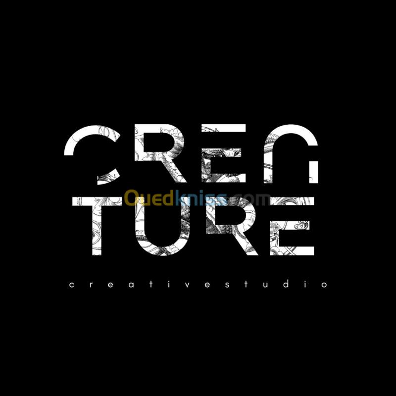  CREATURE Studio :branding logo, cartes, marketing digital, SEO, web design, habillage vitrine..