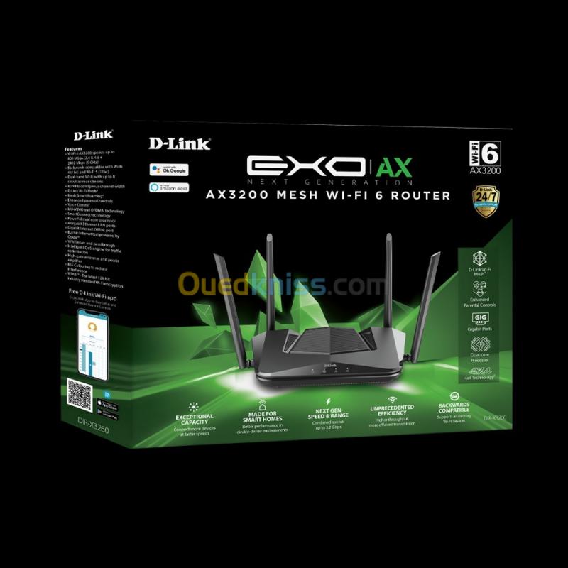  Routeur EXO AX3200 Wi-Fi 6 DIR-X3260 D-link