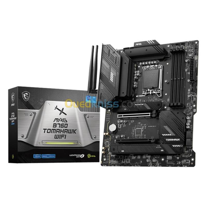 MSI MAG B760 TOMAHAWK WIFI DDR5 - ATX SOCKET 1700 - INTEL B760 - 4X DDR5 - M.2 PCIE 4.0 - USB 3.2-