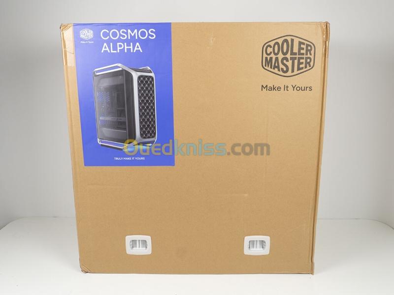 COOLER MASTER COSMOS ALPHA - BOITIER PC GAMING - BIG TOWER - E-ATX - RGB - VERRE TREMPE - SUPPORT COULISSANT - ARGENT BLACK 2