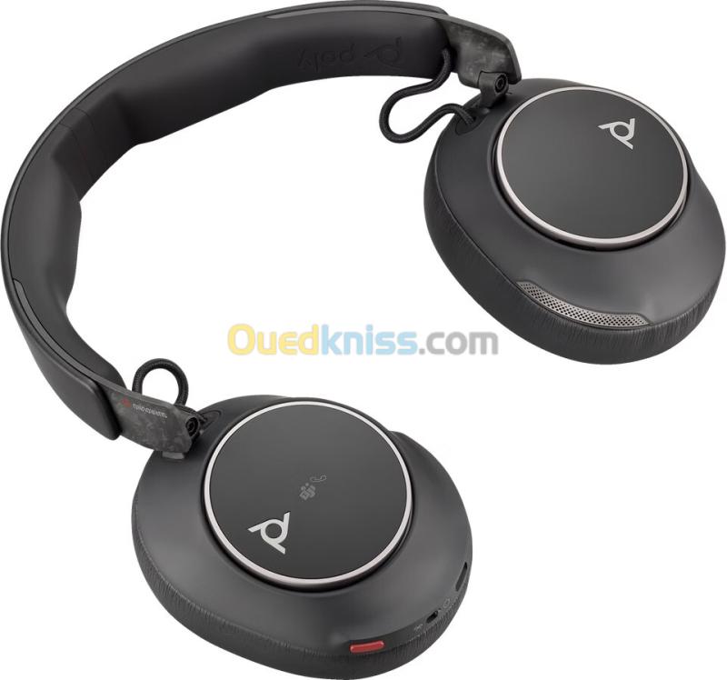 POLY VOYAGER SURROUND 80 UC - CASQUE BLUETOOTH SANS FIL - RÉDUCTION DE BRUIT ACTIVE ADAPTATIVE - USB-C - BLUETOOTH 5.3 - MICROPHONES ANC - CERTIFIÉ UC 3