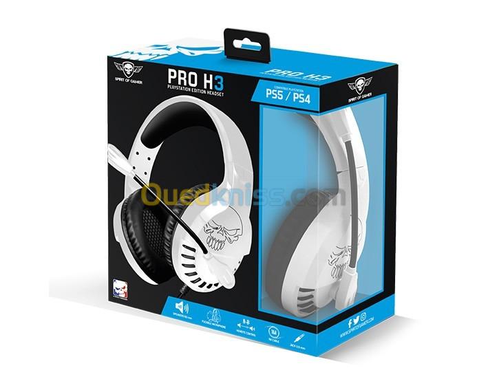  Spirit of Gamer Pro H3 Casque-micro circum-aural gamer-filaire -compatible PlayStation 4 - 5