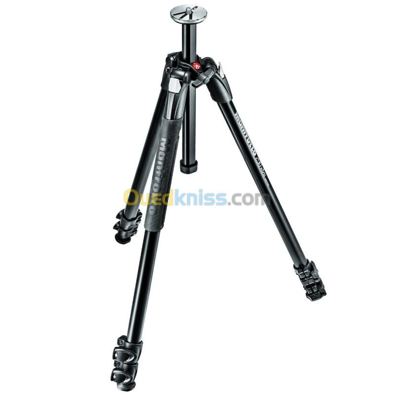 TRÉPIED MANFROTTO 290 LIGHT - 3 SECTIONS AVEC ROTULE OFFERTE - ALUMINIUM - NOIR 