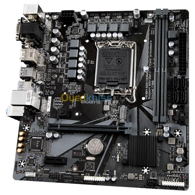 Carte mère Gigabyte H610M S2H DDR4 micro ATX Socket 1700  - 2x DDR4 - M.2 PCIe 4.0 - USB 3.0 2
