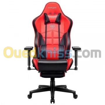 KIROGI SIÉGE GAMING 2076 XL - ACCOUDOIR 5D - REPOSE-PIEDS - ROTATION À 360 - ERGONOMIQUE - ROUGE 3
