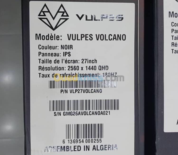 VULPES VOLCANO - ÉCRAN GAMING 27" - 2K QHD - DALLE IPS - 180HZ - 1MS - RGB - PC & CONSOLE - BLACK 4