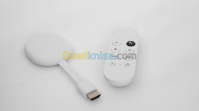  Google Chromecast avec Google TV - 4K - HDR10/10+ - WiFi Bluetooth - HDMI - Télécommande vocale - 