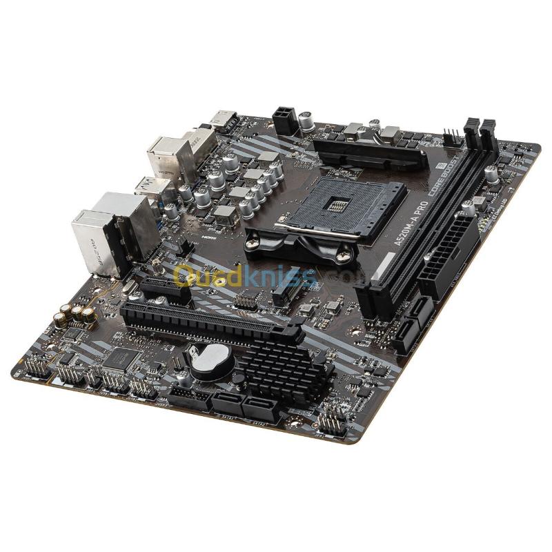MSI A520M-A PRO - CARTE MÈRE MICRO ATX-  SOCKET AM4 AMD A520 - DDR4 - M.2 NVME - USB 3.0 - PCIE 3.0 - BLACK 2