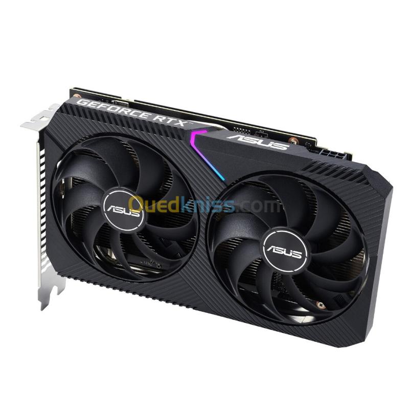 ASUS DUAL GEFORCE RTX 3050 V2 OC - 8GB GDDR6 - PCI EXPRESS - DLSS 4 - RAY TRACING - HDMI/DISPAY - 2 X FANS - BLACK 3