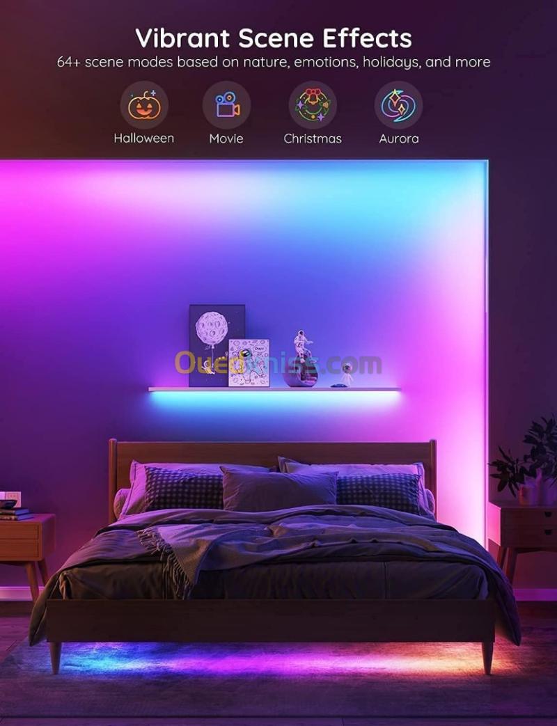 GOVEE RGBIC LED STRIP LIGHT 5M 16.4FT - H618A -  Wi-Fi-Bluetooth - Alexa & Google Compatible Lights 4