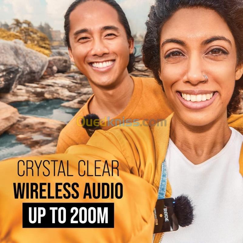 RODE WIRELESS GO II DUAL CHANNEL SYSTÈME DE MICROPHONE NUMÉRIQUE SANS FIL COMPACT AVEC MICRO 7