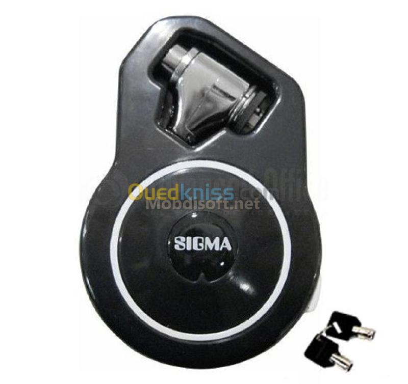 SIGMA NOTEBOOK LAPTOP CABLE LOCK SCL10 - RETRACTABLE 1.15M - EXTENSIBLE - COMPACT ET PORTABLE - BLACK 2