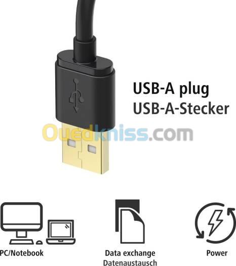 HAMA 178327 - CÂBLE 2-EN-1 MICRO USB + ADAPTATEUR USB TYPE-C - 1M - CHARGE & SYNCHRONISATION - NOIR 6