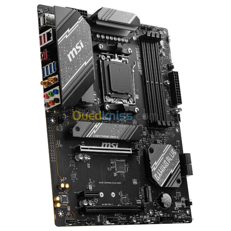 MSI B650 GAMING PLUS WIFI - ATX SOCKET AM5 - AMD B650 -4X DDR5 - M.2 PCIE 4.0 - WI-FI 6E - LAN 2.5 4