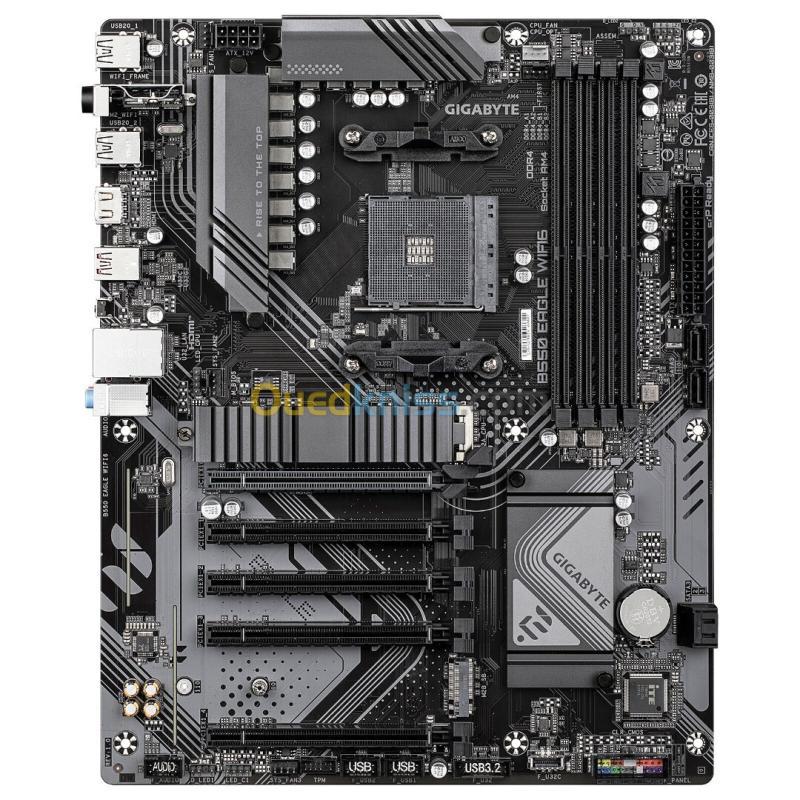 GIGABYTE B550 EAGLE WIFI6 - CARTE MÈRE ATX - SOCKET AM4 -  4 x DDR4 - 2 x DDR4 - 2 x M.2 NVMe - WIFI 6 -  PCIe 4.0 - BLACK 2