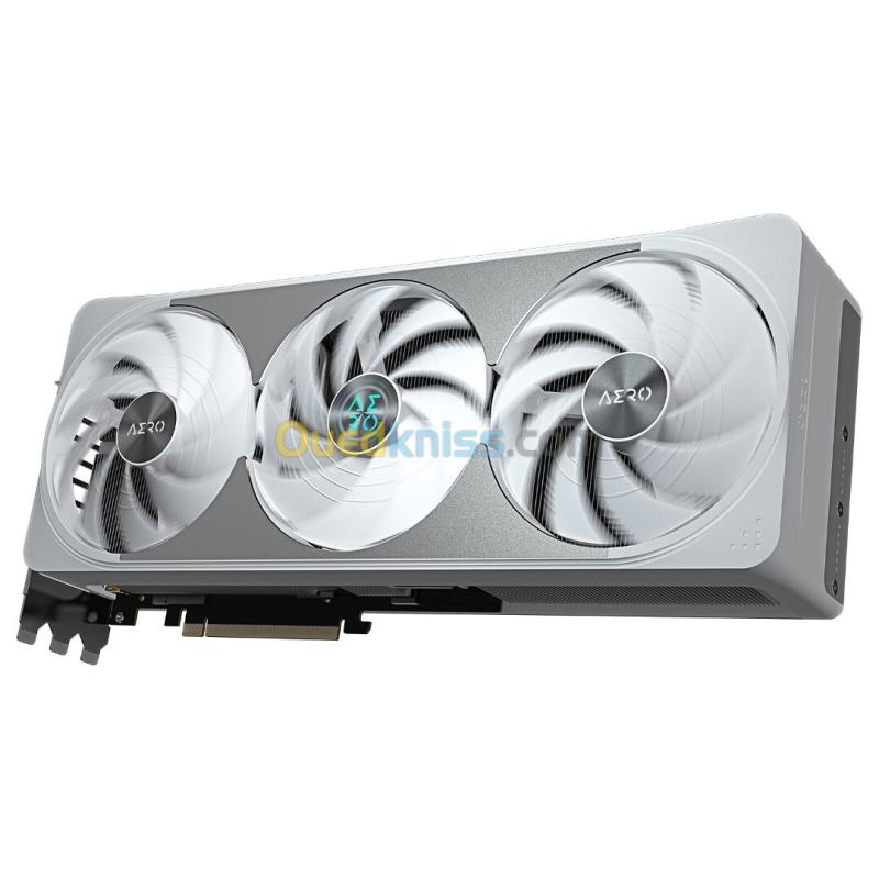 GIGABYTE GEFORCE RTX 5070 TI AERO OC 16G - CARTE GRAPHIQUE - 16 GO GDDR7 - PCIe 5.0 - HDMI + 3x DISPLAYPORT - DLSS 4 - OC - WHITE 3