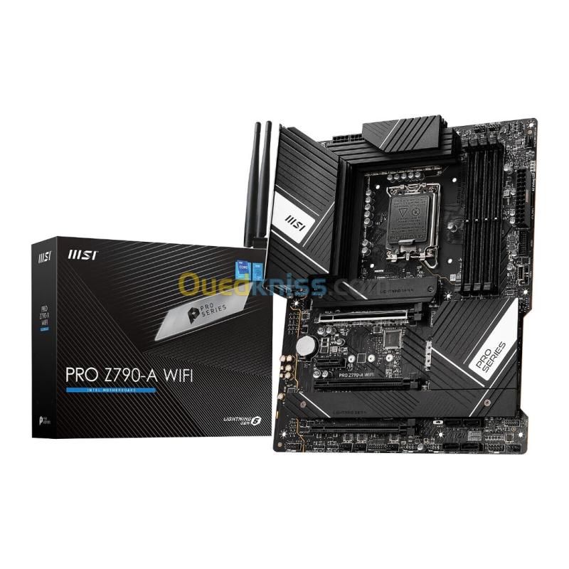 MSI PRO Z790-P WIFI - CARTE MÈRE ATX - SOCKET INTEL LGA1700 - 4 X DDR5 - 4 X M.2 PCIE 4.0- WI-FI 6E - BLACK