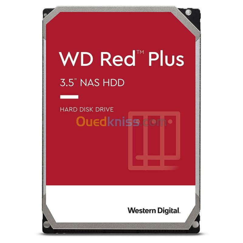 WD RED PLUS NAS WARE 2TB - DISQUE DUR HDD 3.5" - 5400 RPM - SATA 6 GB/S - 64MB CACHE - WD20EFPX 3