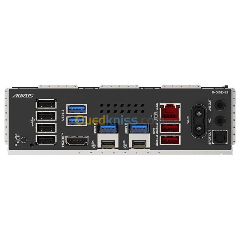 GIGABYTE X870E AORUS ELITE WIFI7 - CARTE MÈRE ATX - SOCKET AM5 - 4 x DDR5 - 1 x PCIe 5.0 X16 - 4 x M.2 NVMe - WIFI 7 - BT 5.4 - LAN 2.5GBE - BLACK 5
