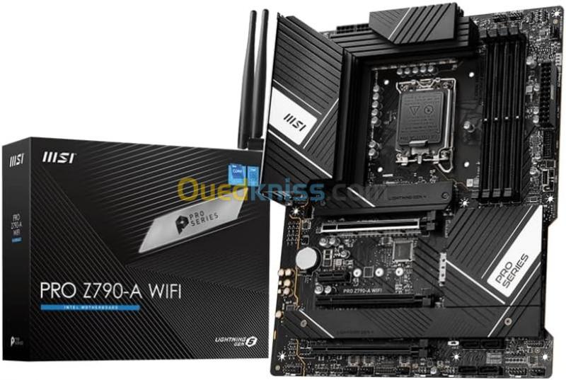  MSI PRO Z790 - A WIFI - ATX Socket 1700 Intel - 4x DDR5 - M.2 PCIe 4.0 - USB 3.2 - PCI-Express 5.0 