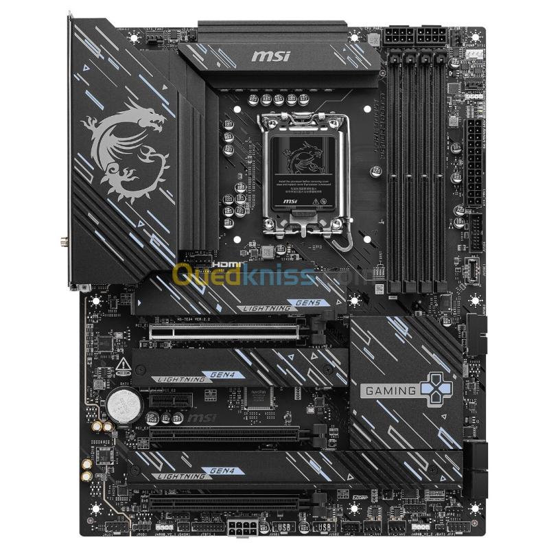 MSI Z890 GAMING PLUS WIFI - ATX SOCKET 1851 - Intel Z890 - 4X DDR5 - M.2 PCIE 5.0 - WI-FI 7 - LAN 5G 3