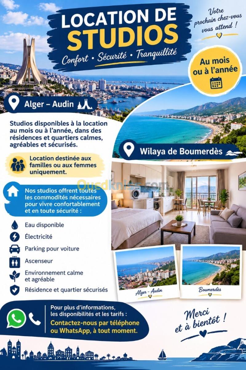 Location Appartement Studio Alger Alger centre