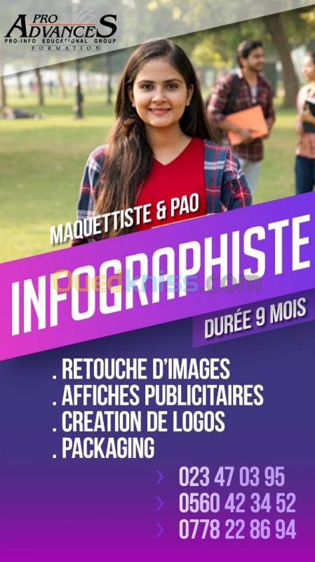 Formation: Infographiste, maquettiste professionnel