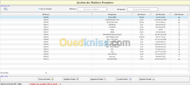 Logiciel Gestion de Production et Commercial 2