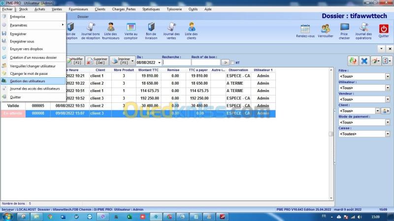  Logiciel gestions Commercial PME PRO  6