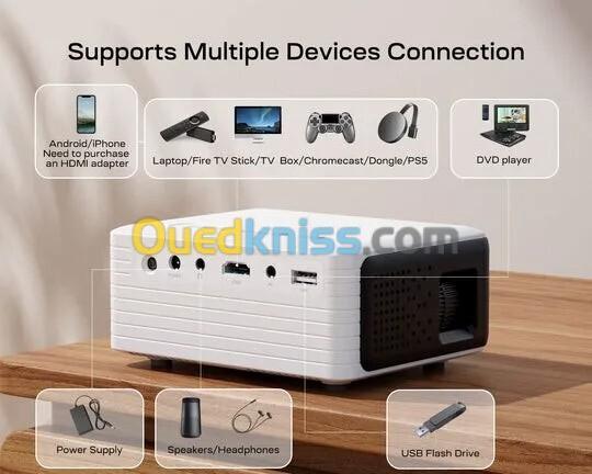 Data Show Vidéo projecteur Datashow Yoton Y3 WIFI 120 Ansi Lumens ضمان 30 يوم 2