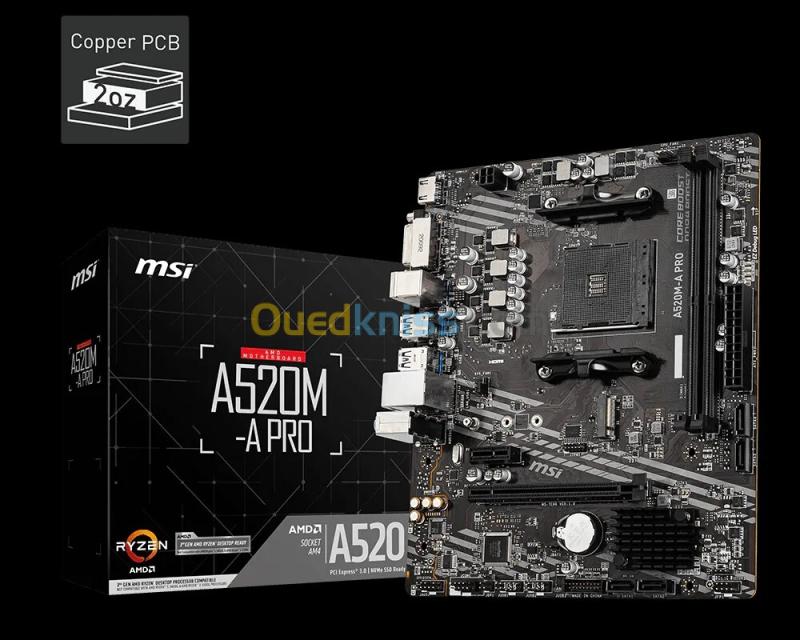 CARTE MERE MSI A520M-A PRO 5