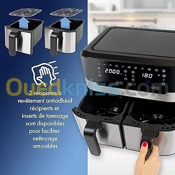 Profi Cook,Double Friteuse à Air Chaud avec Ecran Tactile 5