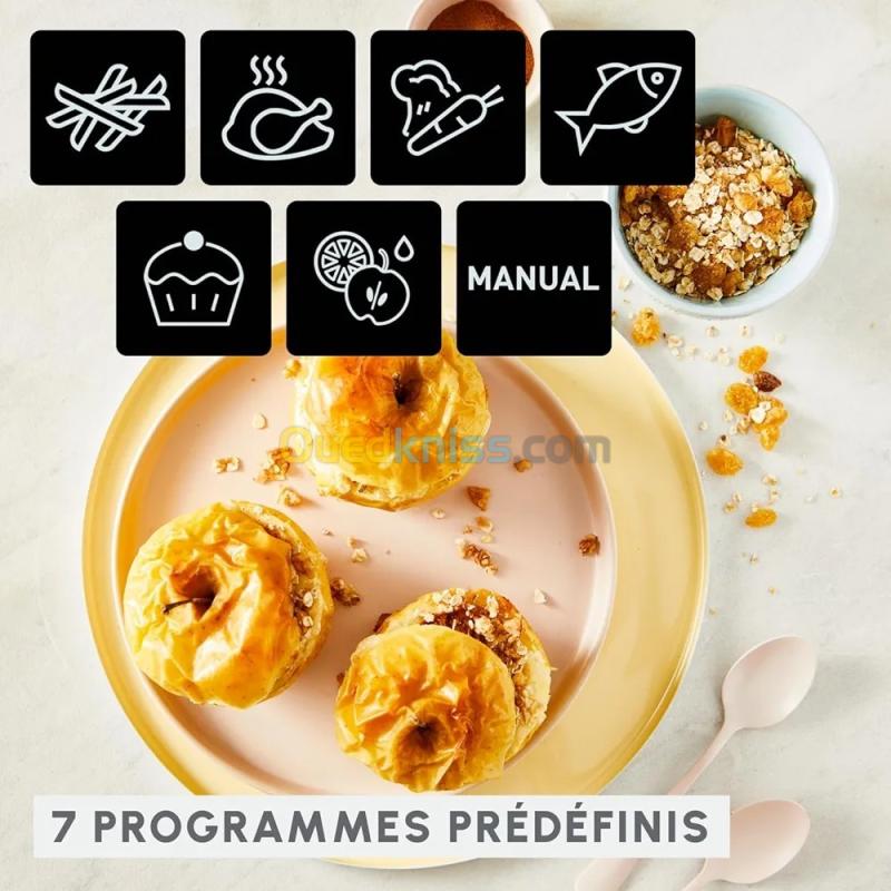 Moulinex Friteuse sans huile, Capacité 8,3   Air Fryer, Application dédiée, Easy Fry Dual  4