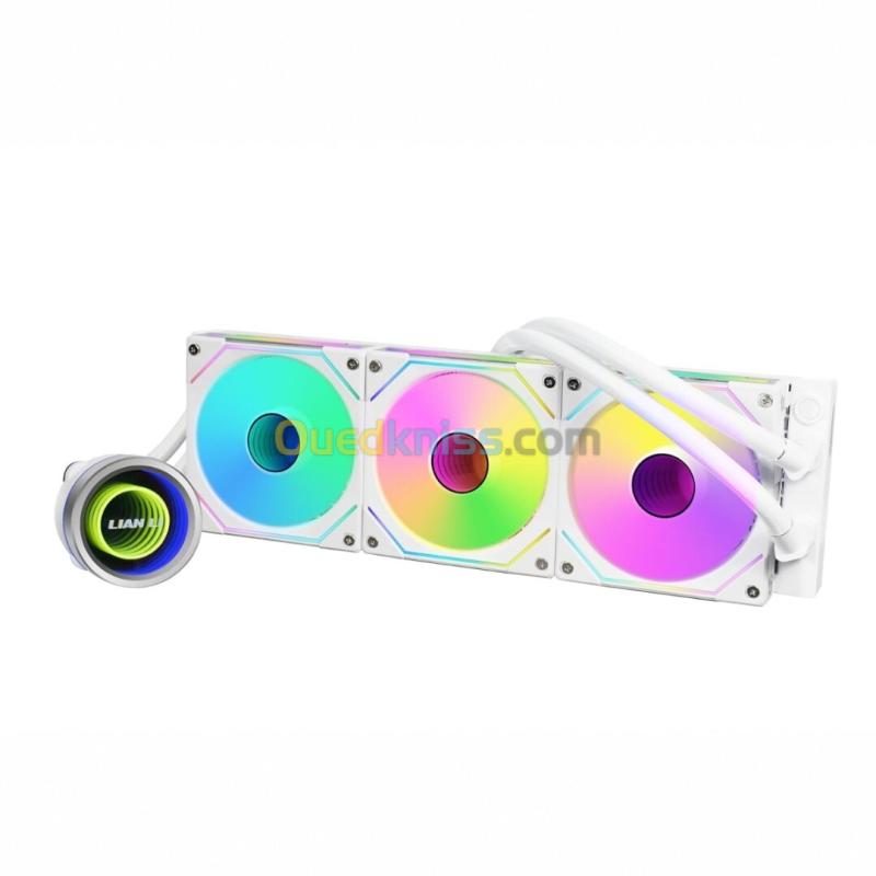 LIAN LI GALAHAD II TRINITY SL-INFINITY 360 - WATERCOOLING 360MM - ARGB - LCD - INTEL & AMD - WHITE 4