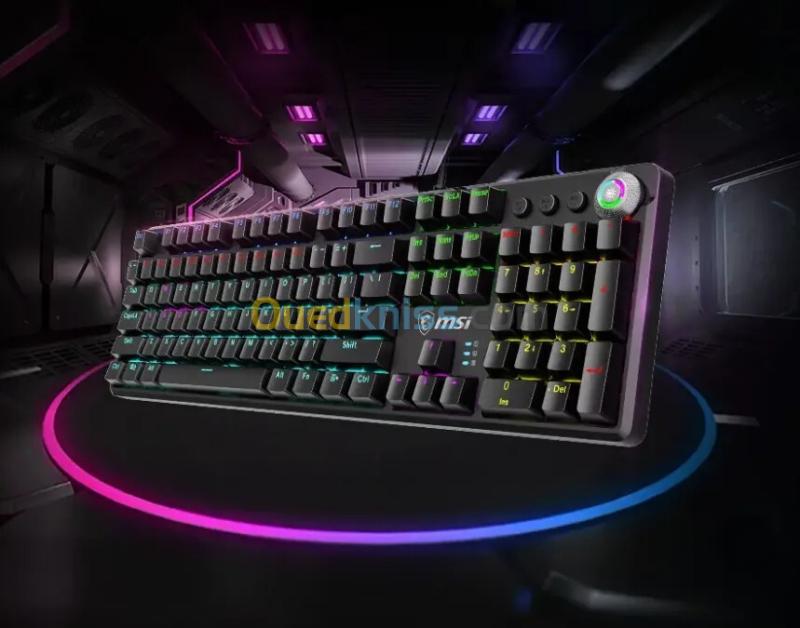 MSI VIGOR GK50Z V2 - CLAVIER GAMING MÉCANIQUE - BLUE SWITCHES - RGB - 100% AZERTY - NOIR - BLACK 3